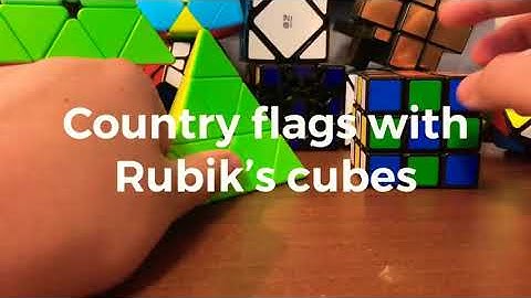 Country flags with Rubik’s cube part 1)