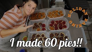 Large family holiday baking | 60 pies oh my!!! |mini grocery haul