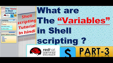 what are variables in shell scripting in linux in hindi