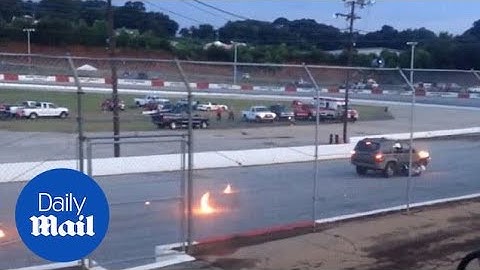 Shocking moment stunt goes wrong running over stunman TWICE - Daily Mail