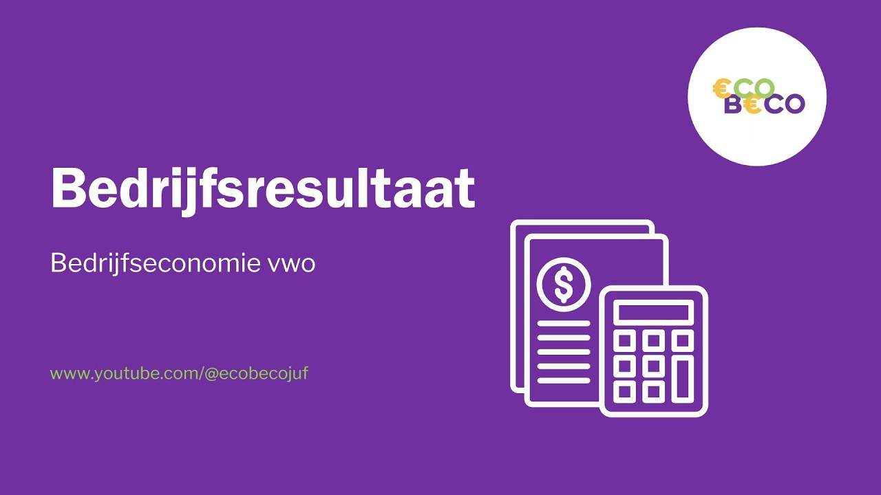 Voor en nacalculatorisch bedrijfsresultaat, verkoopresultaat