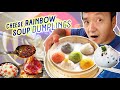 CHEESE RAINBOW SOUP DUMPLINGS & Creating My Own Hotpot
