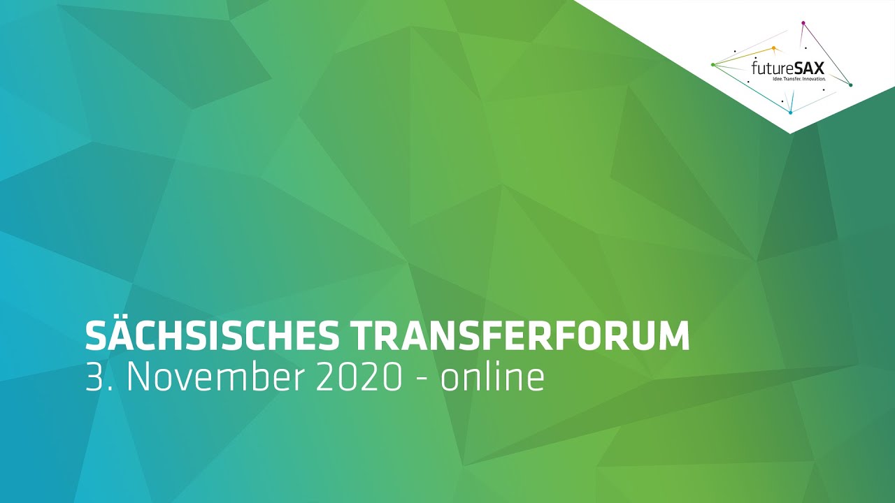 Sächsisches Transferforum am 3. November 2020 - Rückblick