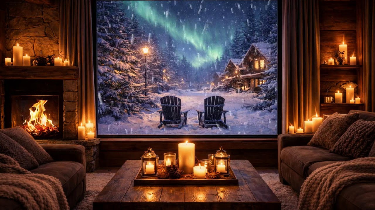 Northern Lights & Slow Jazz 🌙 A Warm Room in a Frozen World – Live