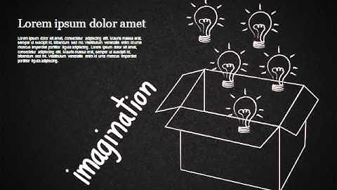 Ideas Concept on Chalkboard