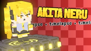 Akita Neru | Blockbench Timelapse