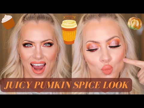 HUDA BEAUTY TOPAZ OBSESSIONS PALETTE | PUMPKIN SPICE FALL MAKEUP TUTORIAL