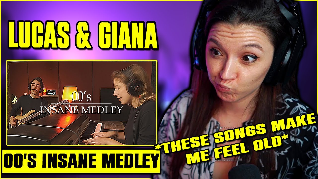 00's insane medley ft. Giana FIRST TIME REACTION ( All