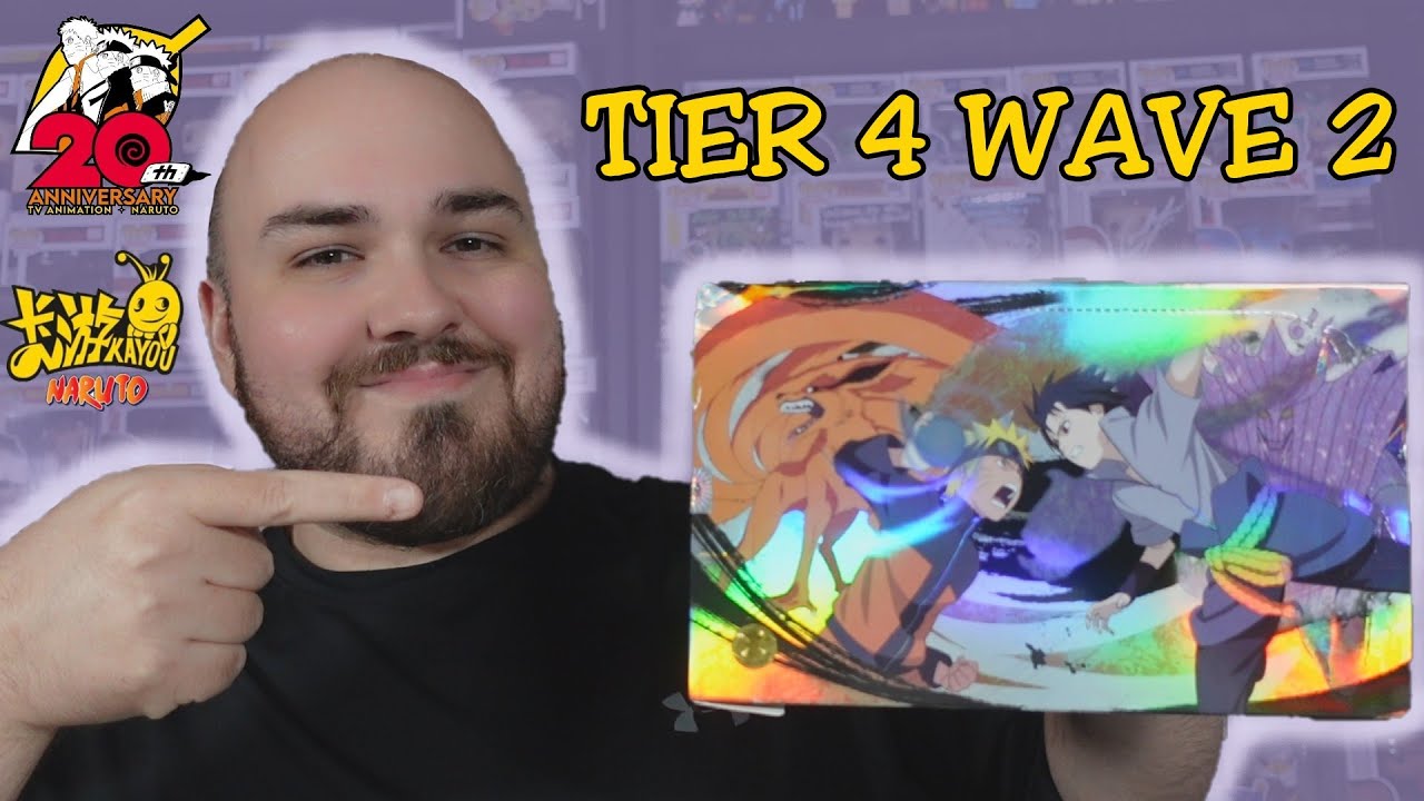 Открытие карт Naruto Kayou из коробки бустеров 4-й волны 2-го уровня