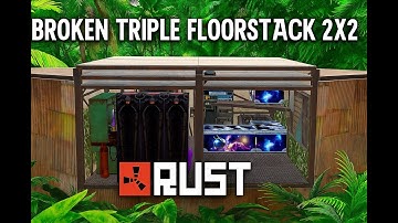 BROKEN Triple Floorstack 2x2 in RUST...