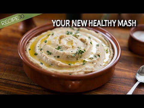 Cauliflower and White Bean Puree - Healthy Side Dish