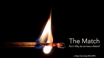 The Match, Part 1: Why do we have a Match?