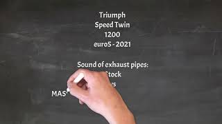 Triumph Speed Twin 1200 Sound Exhaust: Stock vs MASS