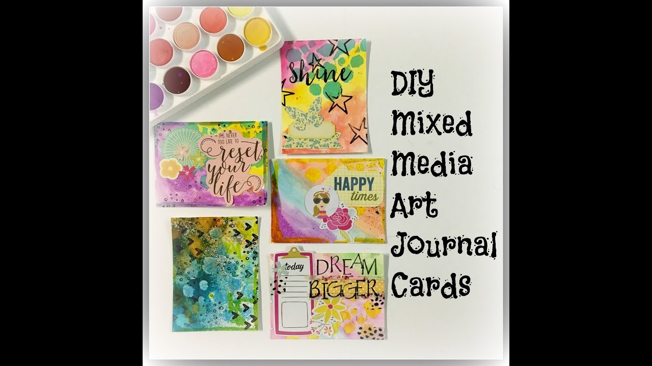DIY Mixed Media Journal Cards for Planning/ Creative Journal