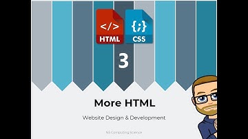 N5 - WDD 3 - More HTML
