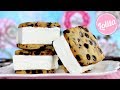 Receta de sándwich helado de galletas americanas y nata - Como hacer helado casero