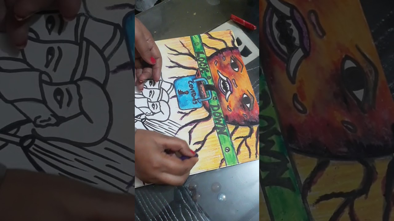 HOW TO COLOUR A POSTER YouTube