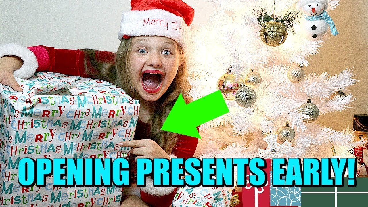 Opening Christmas Presents EARLY!  YouTube