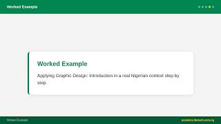 JSS 2 Fine Art - Graphic Design: Introduction | Nigerian Curriculum screenshot 5
