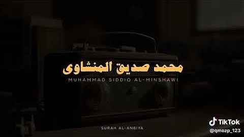 سورة الأنبياء#محمد صديق المنشاوي #سورة الانبياء#قرآن #راحة_نفسية #المنشاوي #سورة #آيات