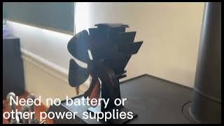 Voda 5-Blades heat powered stove fan.