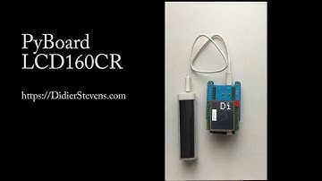 PyBoard LCD160CR Text Scrolling Window 8