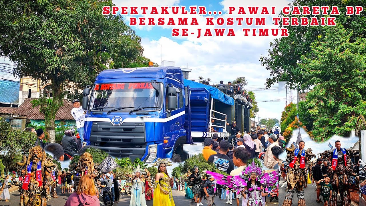 Full spektakuler‼️Detik²  pemberangkatan pawai careta BP bersama seluruh kostum terbaik se-Jatim 