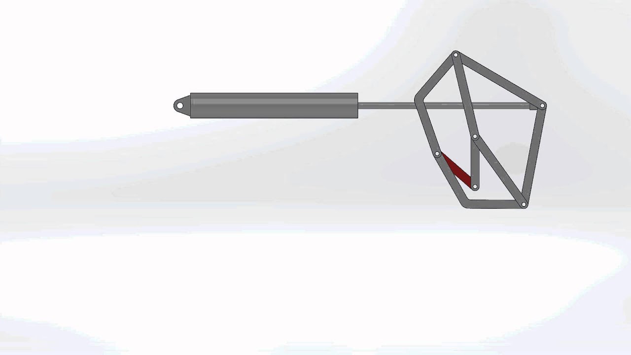 Peaucellier Linkage Used To Convert Linear Motion to Rotary Motion