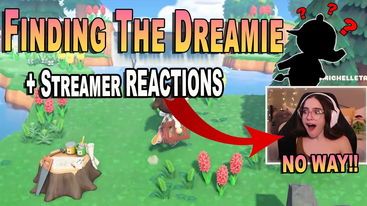 Finding The DREAMIE + Streamer REACTIONS!! | Animal Crossing New Horizons
