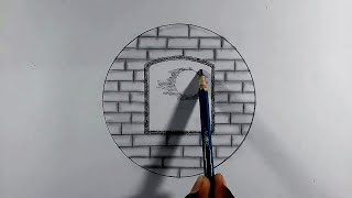 Circle drawing - easy circle drawing - easy circle scenery - easy scenery drawing - pencil drawings