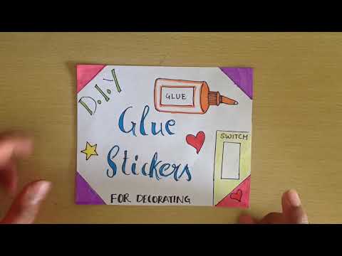 How to make stickers from glue