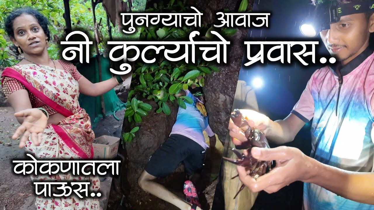 कुर्ल्यांचो चित्तथरारक प्रवास नी त्यापेक्षा थरारक पुनग्याचो आवाज🤣🤣 | #कोकण #खेकडे #मालवणी #kokanvlog