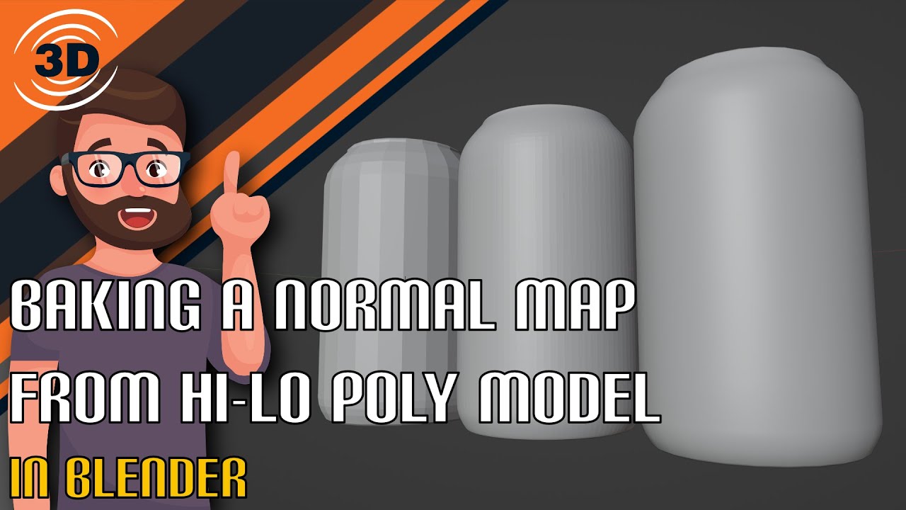 Blender Bake hi to lo Normals Tutorial - YouTube