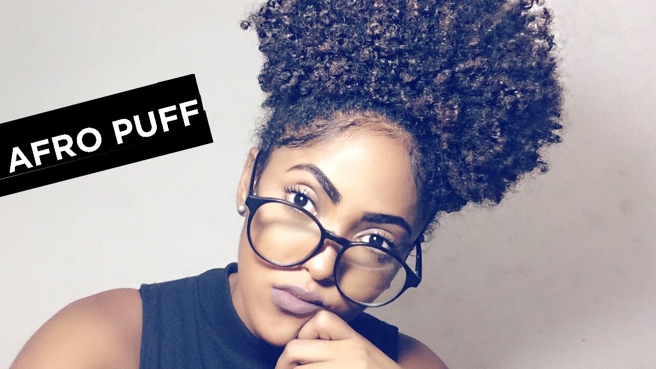 COMO PRENDER OS CACHOS SEM AMASSAR - AFRO PUFF + BABY HAIR | Jublack
