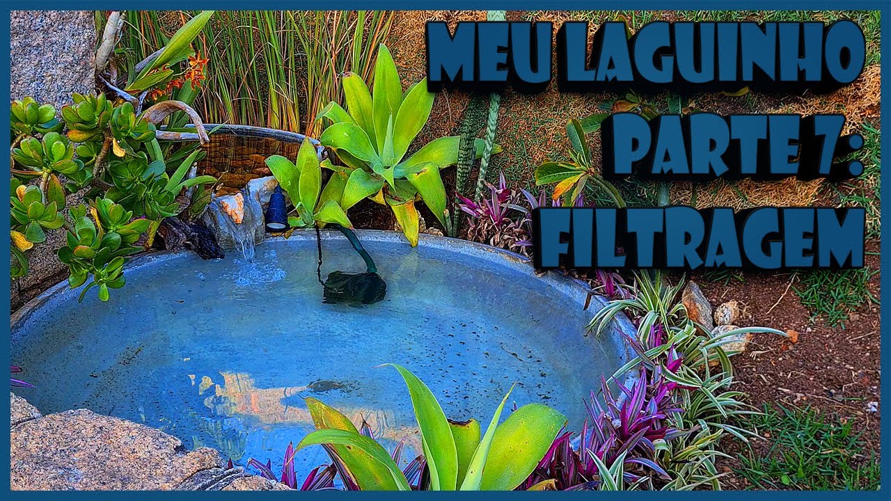 MONTANDO FONTE ORNAMENTAL COM PEIXES (FILTRAGEM - PARTE 7)