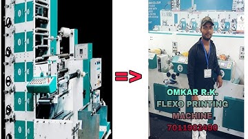 CMYK( R.K. LABEL FLEXO PRINTING) MACHINE 6 COLOUR TOWER 2 die units.. 1 UV
