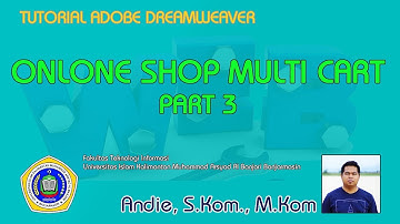 Tutorial Onlineshop Multicart Part 3/8