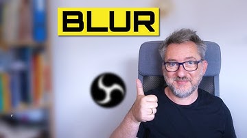 BLUR Webcam Background in OBS