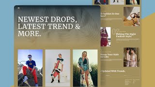 How to create Fashion store Landing page || HTML, CSS & Vanila Js.