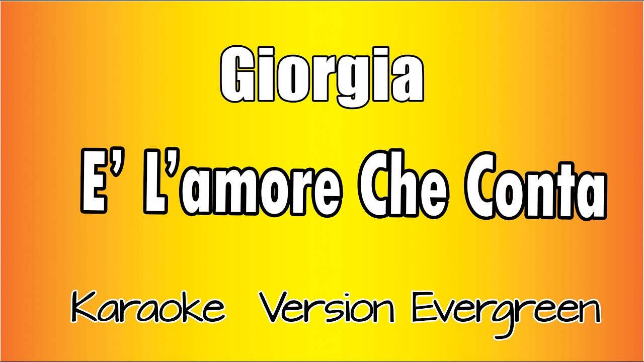 giorgia è l'amore che conta