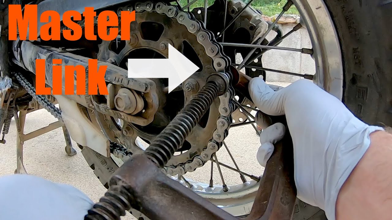 How to Install a Motorcycle Chain on KLR650 Simple Tools at Home DIY