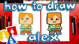 How To Draw Alex From Minecraft