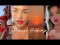 Vacation red lip makeup tutorial