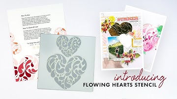 Altenew Stencils Intro - Flowing Hearts
