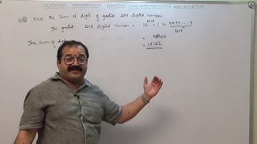 140.Sum of digits of the greatest 2018 digit number (Q4) - Code - 140