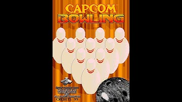Capcom Bowling. Arcade Game (1988) Gameplay.