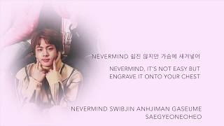 BTS Jin - 'Never Mind' [Han|Rom|Eng lyrics]