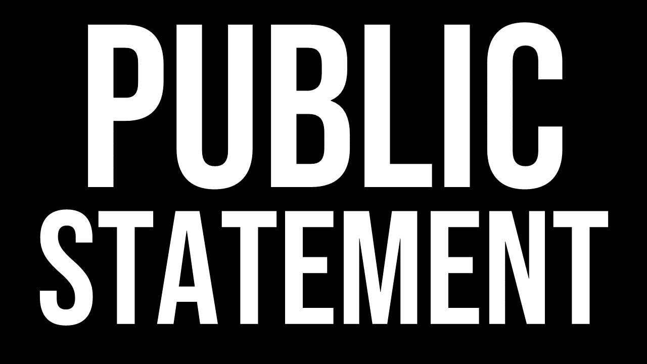 Public Statement Update YouTube