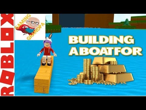 roblox build a boat for treasure gameplay with my 