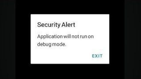 Application will not run on debug mode -  How to fix Application will not run on debug mode
